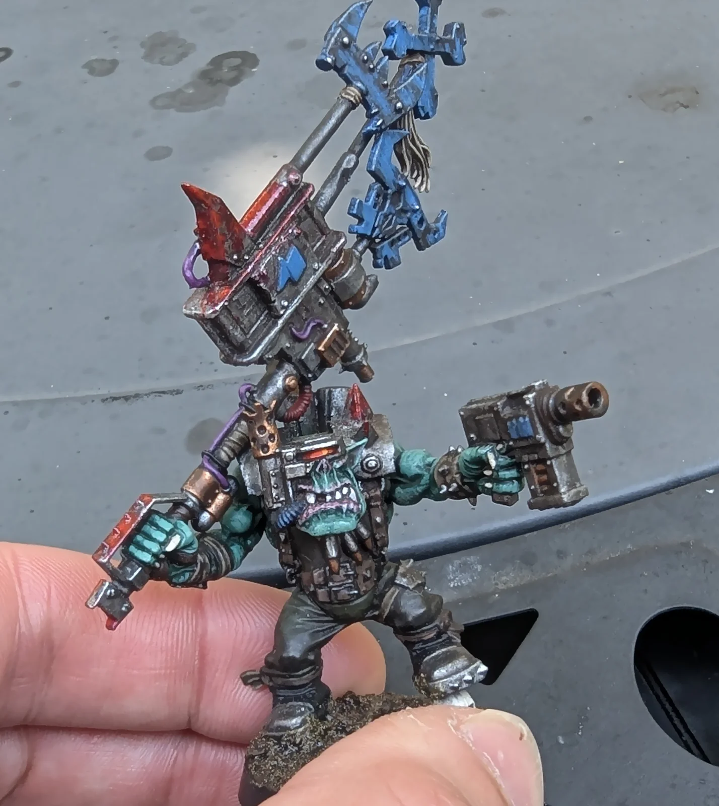 Ork with banner